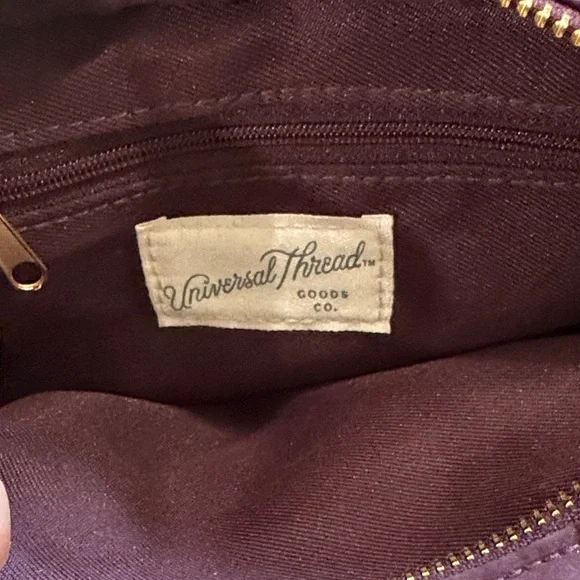 Universal Thread Burgundy Crossbody Camera Bag with Gold Hardware - Picture 3 of 3